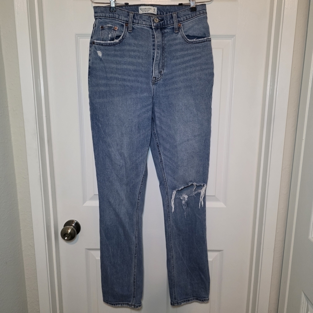 Abercrombie & Fitch 90s Slim Straight Ultra High Rise Jeans 29 8